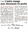 44_Voyage avec Stevenson dans les Cévennes-Midi Libre - 2 novembre 2006
