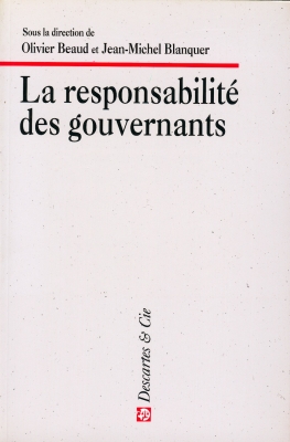 Responsabilité des gouvernants (La)